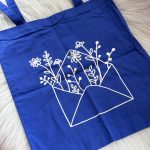 Totebag enveloppe kobalt