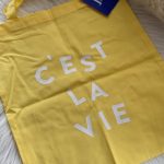 Totebag c'est la vie geel