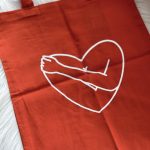 Totebag selflove baksteenrood