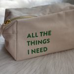Pennenzak large: all the things I need groen