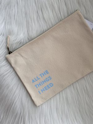 Zakje large: all the things blauw