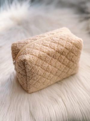 Make-up bag teddy beige