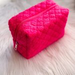 Make-up bag teddy fushia
