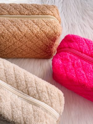 Make-up bag teddy beige - Afbeelding 3