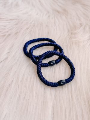 Haarrekker / armbandje donkerblauw