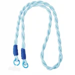 Lange telefoonkoord twisted blauw