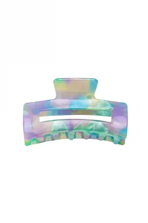 Hairclip medium blauw/groen