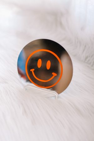 Smiley spiegel oranje