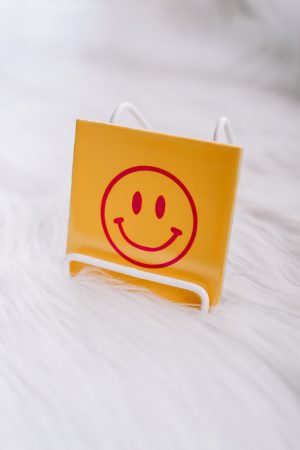 Gele mozaïek tegel: smiley