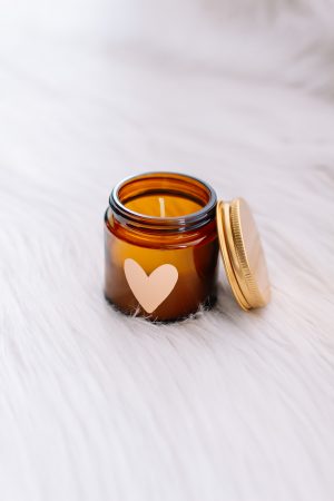 Geurkaars hartje nude