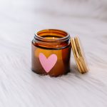 Geurkaars hartje roze