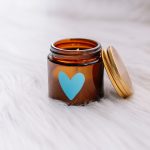 Geurkaars hartje blauw