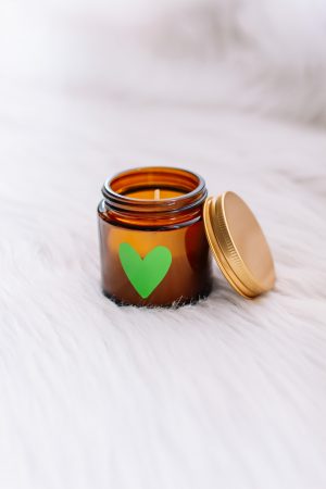 Geurkaars hartje groen