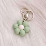 Bloemen sleutelhanger: muntgroen