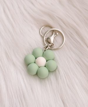 Bloemen sleutelhanger: muntgroen
