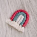 Regenboog magneet roze/blauw