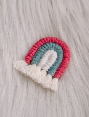 Regenboog magneet roze/blauw
