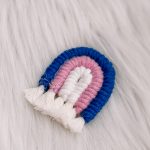 Regenboog magneet blauw/lila