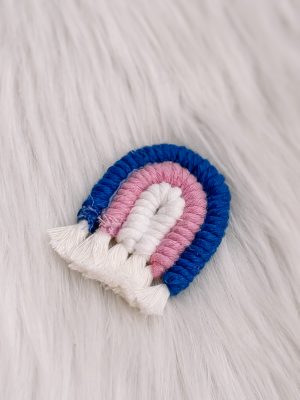 Regenboog magneet blauw/lila
