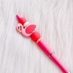 Kralenpen - flamingo roze