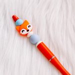 Kralenpen - vos oranje