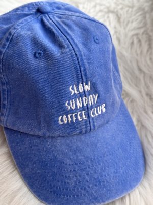 Slow sunday coffee club pet blauw