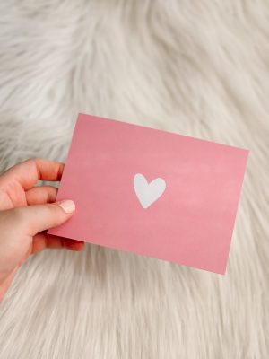 Hartje roze