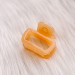 Hairclip rechthoekig oudgeel