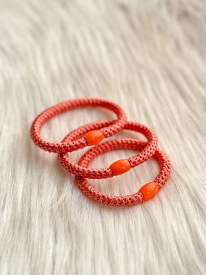 Haarrekker / armbandje zalm