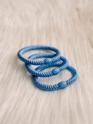 Haarrekker / armbandje lichtblauw