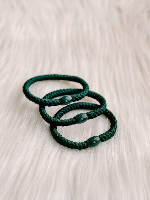 Haarrekker / armbandje donkergroen