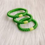 Haarrekker / armbandje lichtgroen