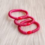 Haarrekker / armbandje licht fuchsia