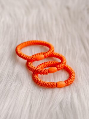 Haarrekker / armbandje oranje