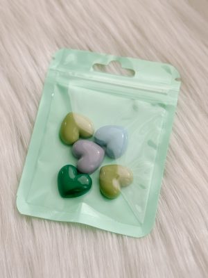 Hartjes magneten groen/blauw