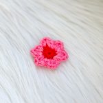 Bloem magneet roze/rood