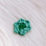 Bloem magneet groen tinten