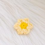 Bloem magneet geel tinten