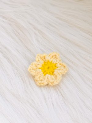 Bloem magneet geel tinten