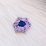 Bloem magneet paars tinten
