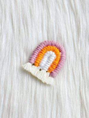 Regenboog magneet lila/oranje