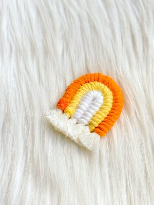 Regenboog magneet oranje/geel