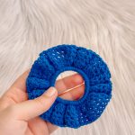 Scrunchie donkerblauw