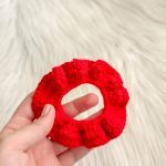 Scrunchie donkerrood
