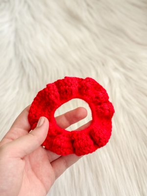 Scrunchie donkerrood