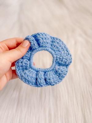 Scrunchie pastelblauw