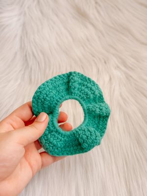 Scrunchie felgroen