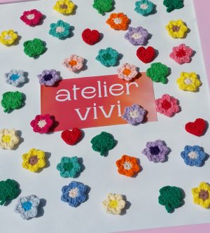 Bloem magneet geel tinten - Afbeelding 2