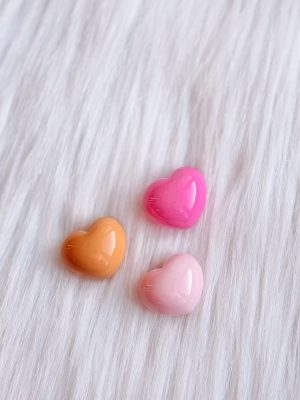 Set van grote hartjes magneten - roze tinten