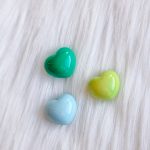 Set van grote hartjes magneten - groen tinten